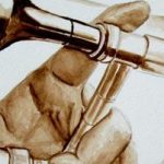 Trombone à l'aquarelle