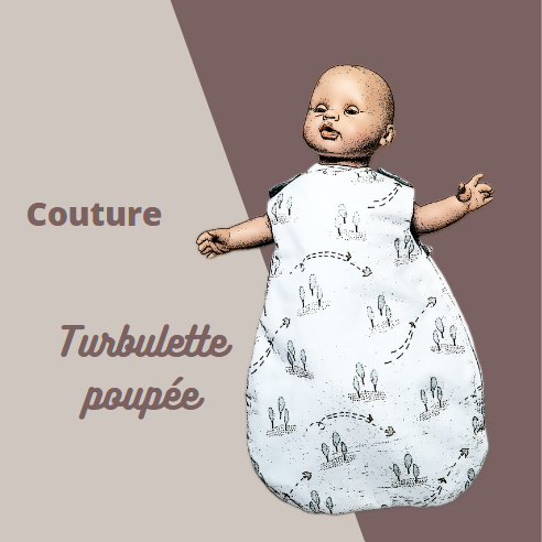 rendu final de la turbulette pour poupons 30 cm