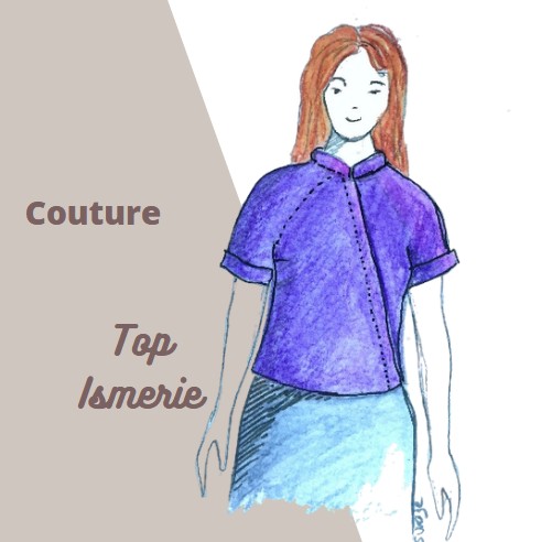 Top Ismérie en satin de coton - CAP Couture Swaze Créations