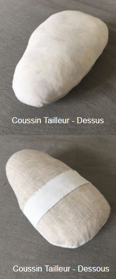 Coussin tailleur - utiliser pour repasser les pinces, découpes et épaules - Swaze Créations
