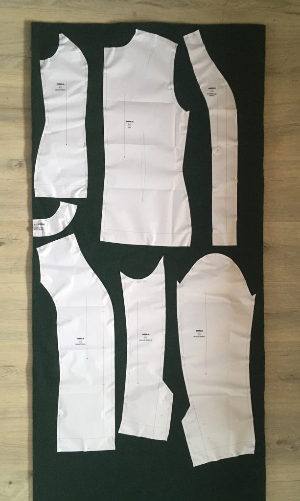 Plan de coupe de la veste Armélia