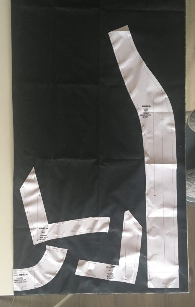 Plan de coupe de la veste Armélia